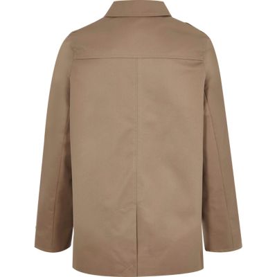 Boys brown smart mac jacket